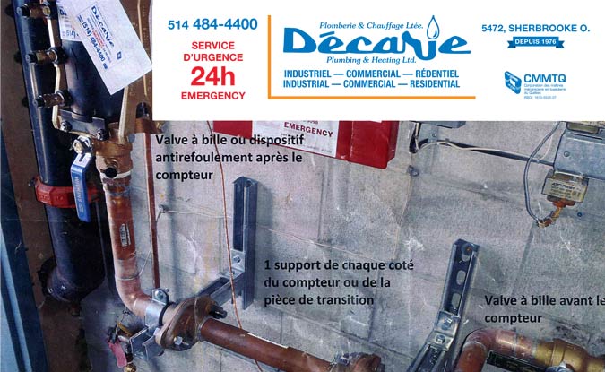 Vérification et certification de dispositif anti-refoulement (DAR) à Montréal | Plomberie & Chauffage Décarie ltée. Vérification et certification de dispositif anti-refoulement (DAR) à Montréal | Plomberie & Chauffage Décarie ltée.